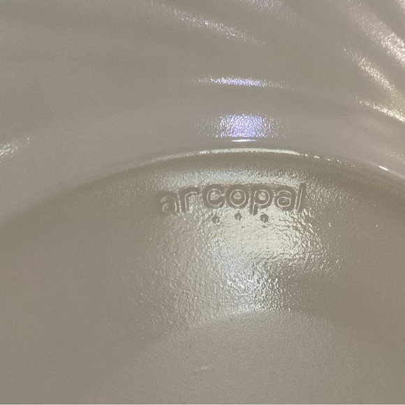 Vintage Arcopal France Glass Champetre Floral Luncheon Salad Plates, Set Of 4 - Picture 3 of 9